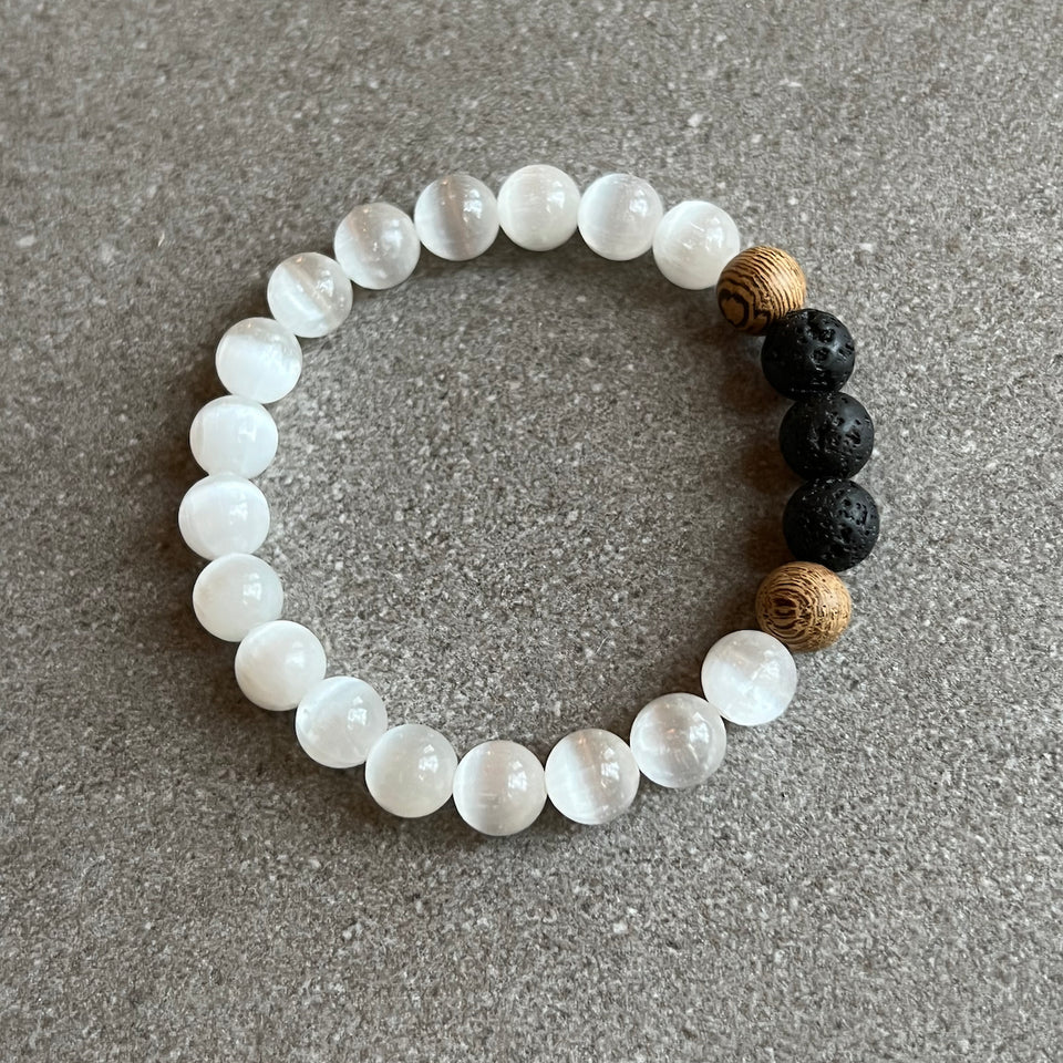 Little Fox Apothecary - Selenite Diffuser Bracelet