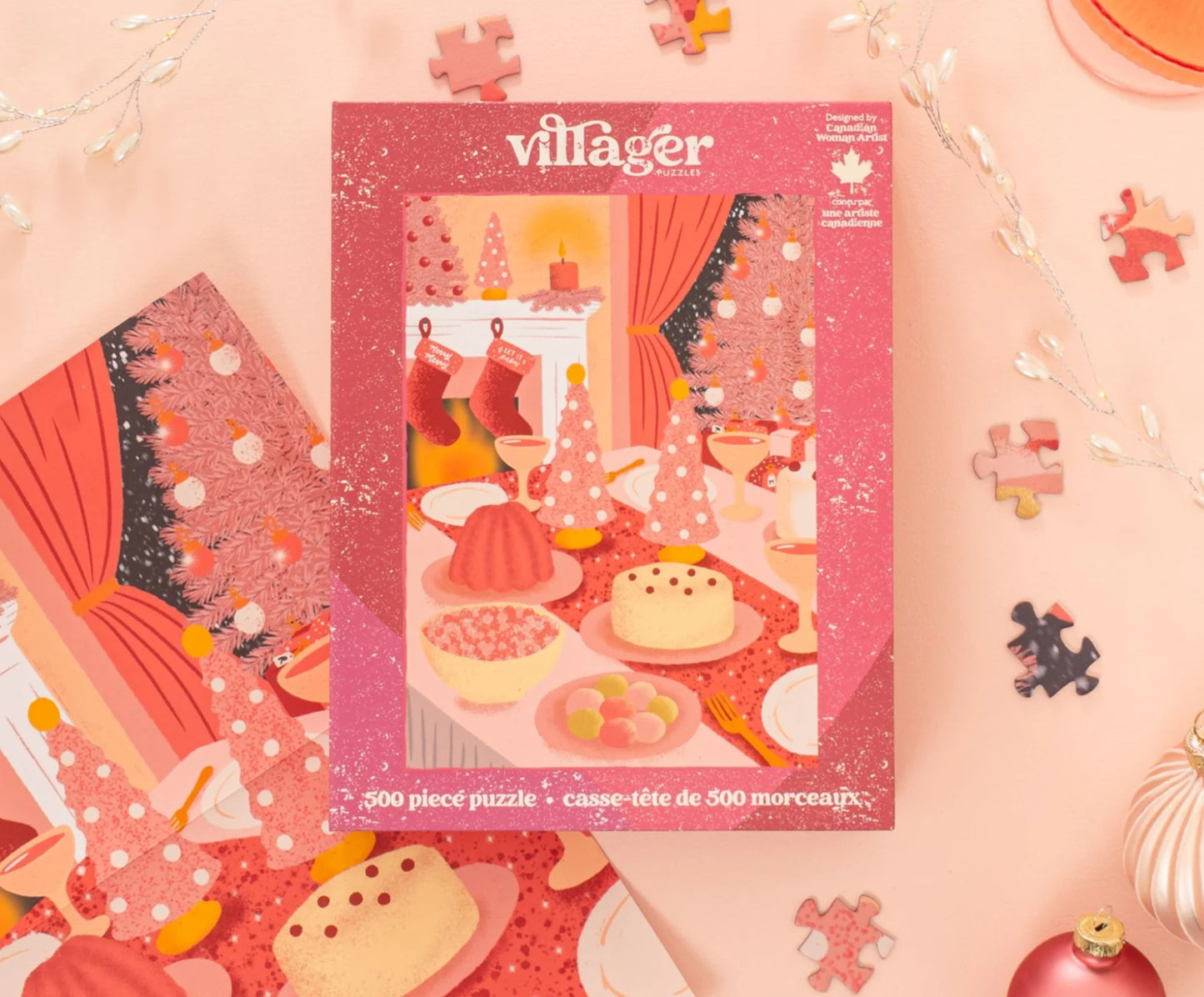 Villager Puzzles- Pink Christmas