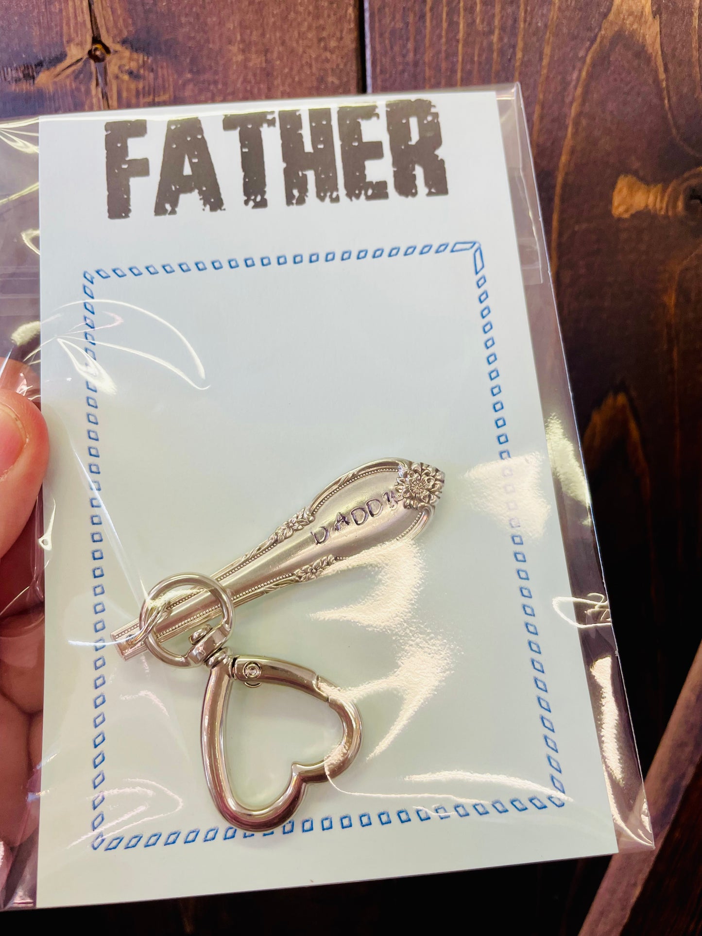 Teaspoon memories ~ Fathers days keychain