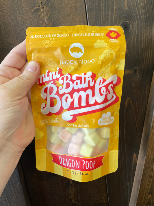 Happy Hippo - dragon poop mini bubble bombs