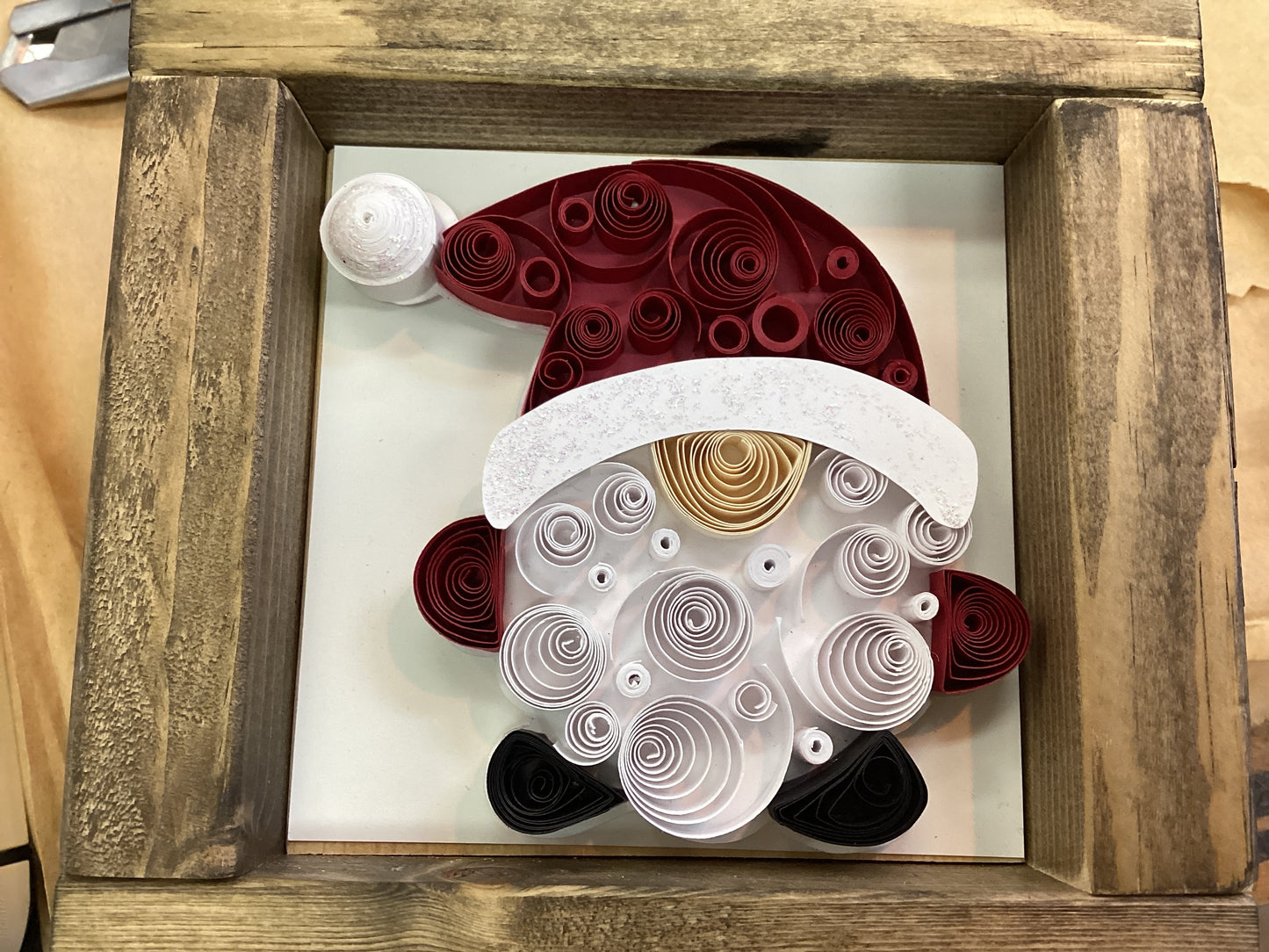 A Paper Life - Santa Framed Art