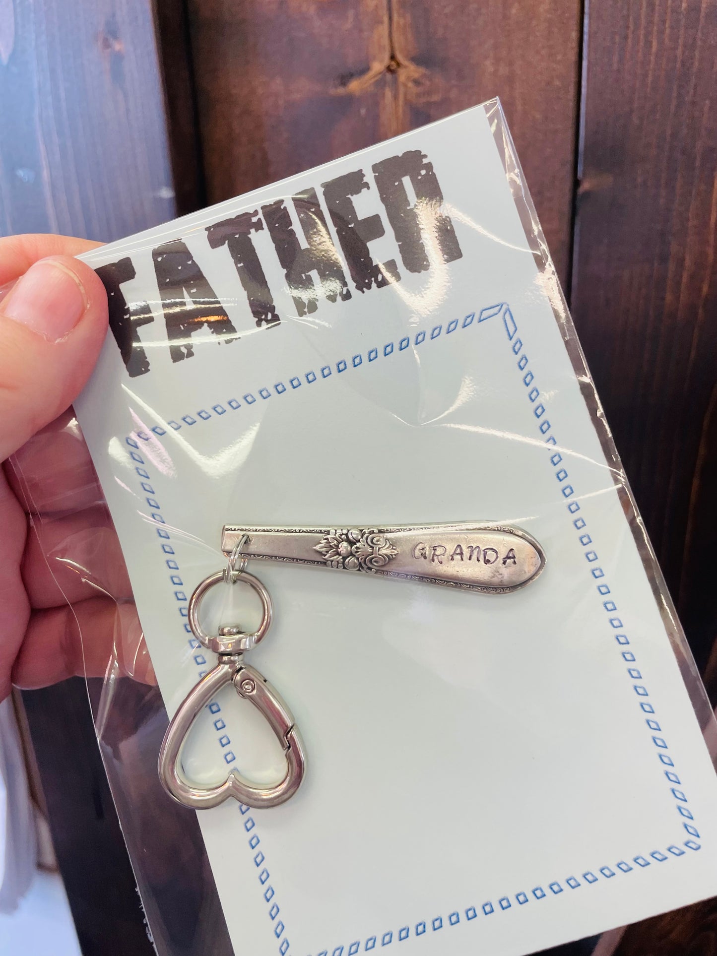 Teaspoon memories ~ Fathers days keychain