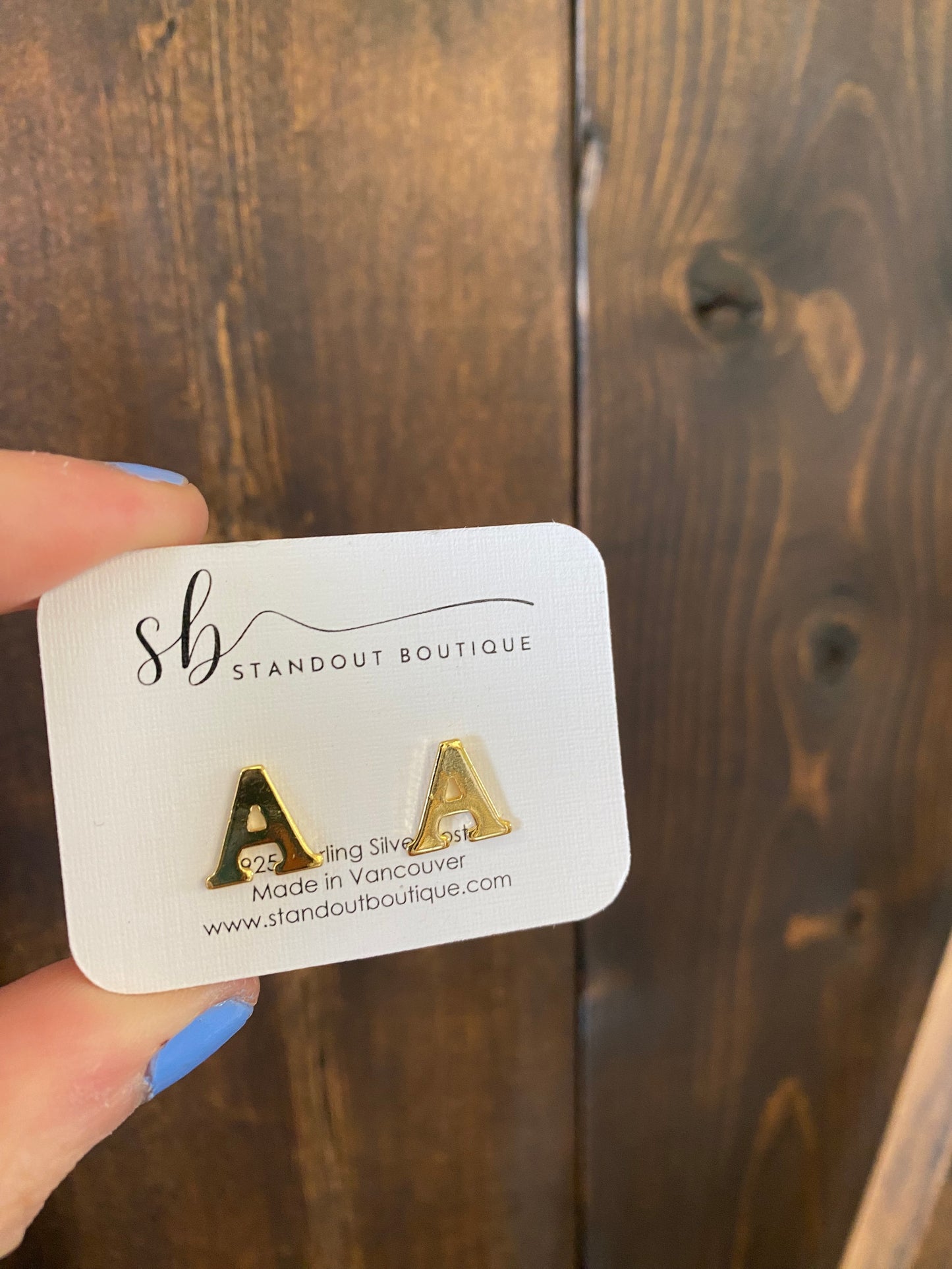 Standout Boutique - Initial Stud Earrings
