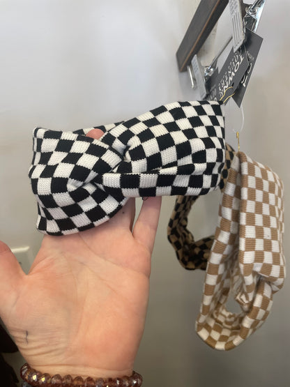 Town & Country- Checkered Soft Headband