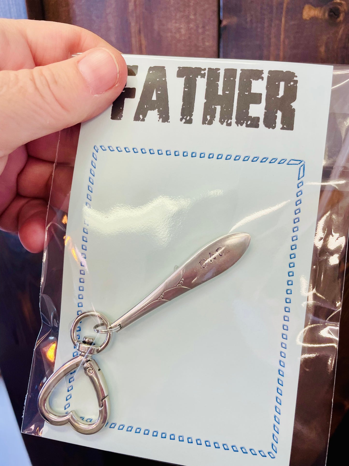 Teaspoon memories ~ Fathers days keychain