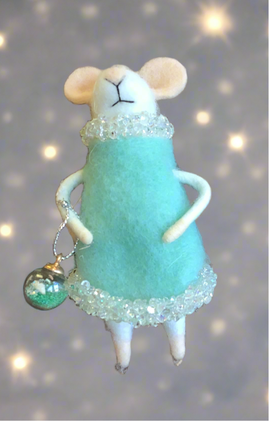 Indaba - Bauble Blair Mouse Holiday Ornament