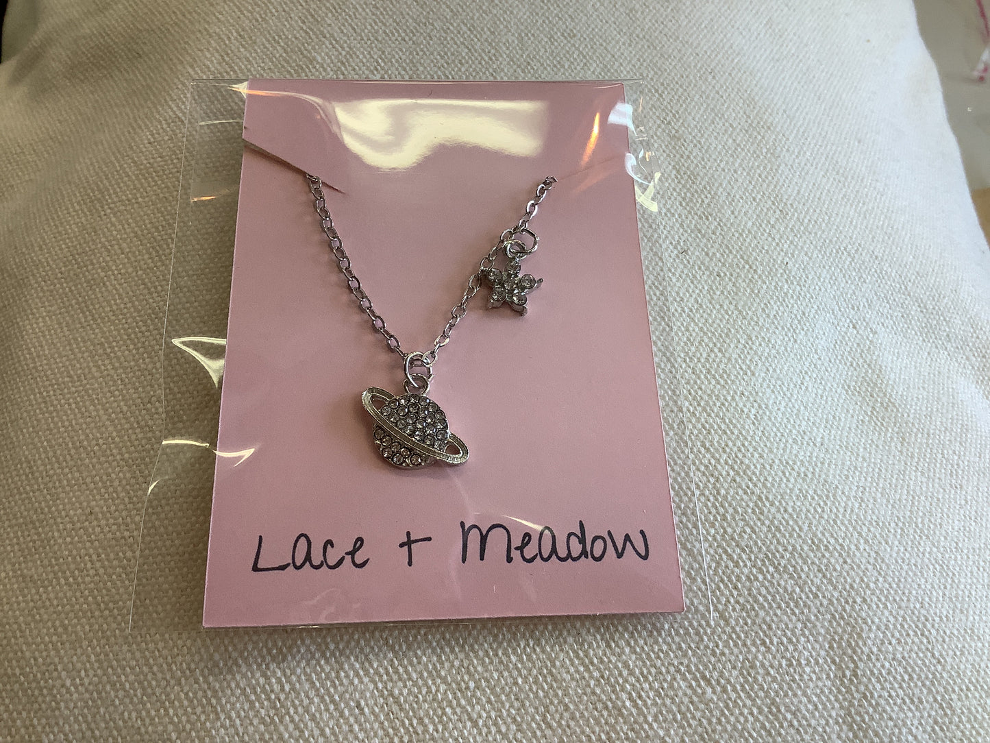 Lace & Meadow Star and Planet Necklace