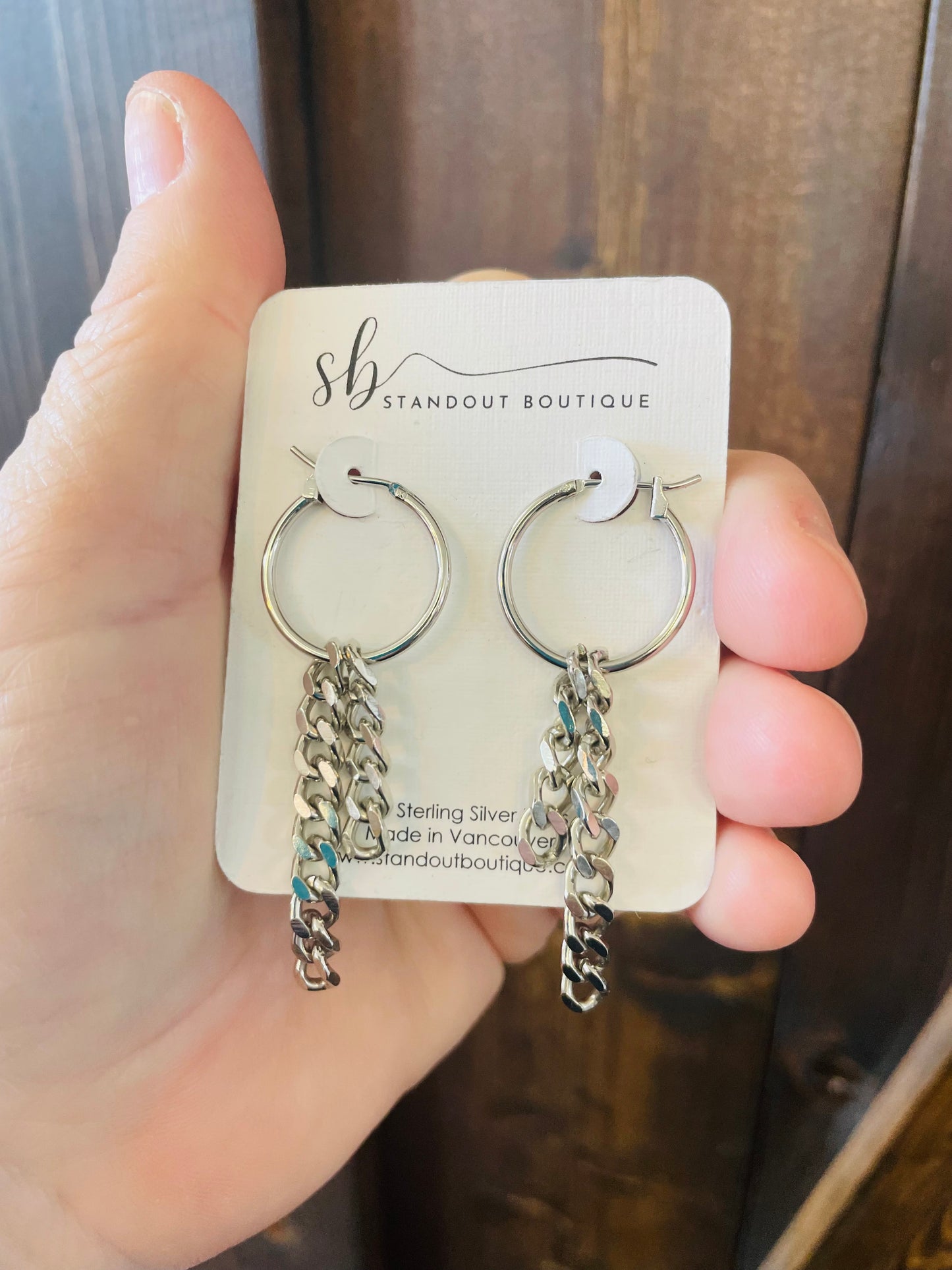 Standout Boutique - Luna Link Hoop Earrings