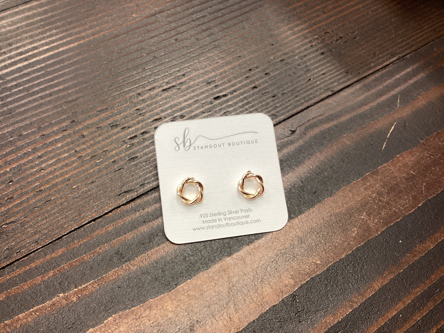 Standout Boutique - Twisted Circle Earrings