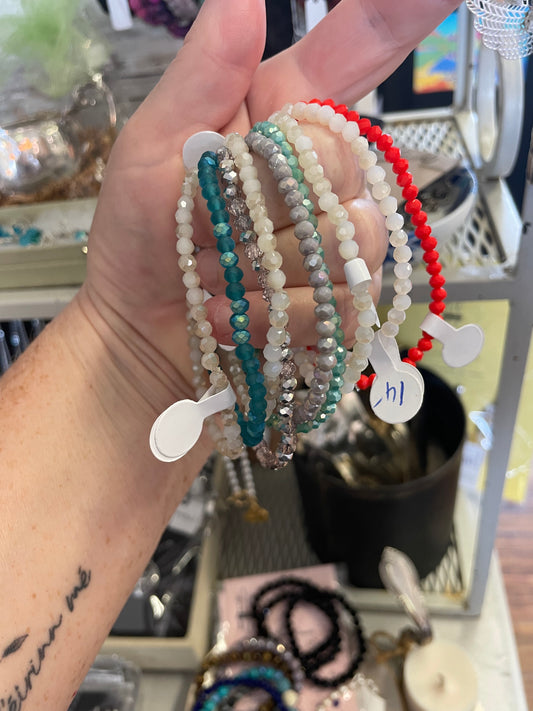 Teaspoon Memories - 4mm Small Crystal Bracelets