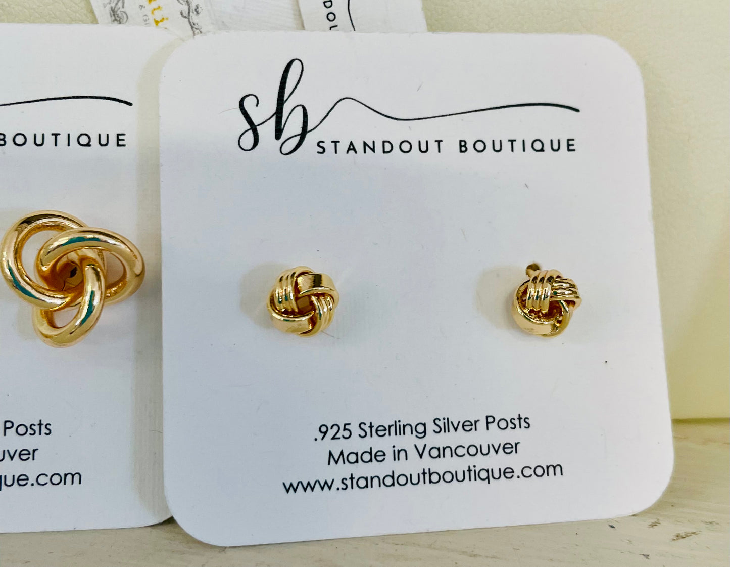 Standout Boutique - Sienna Small Knot Earrings