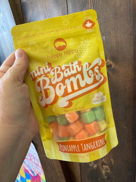 Happy Hippo -Pineapple tangerine mini bubble bombs