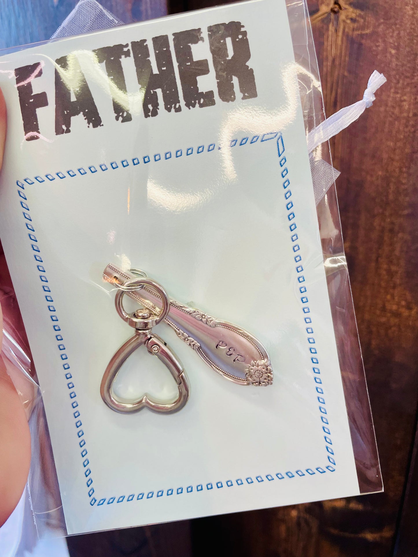 Teaspoon memories ~ Fathers days keychain