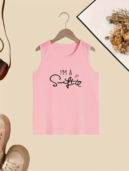 Town & Country - Taylor Swift “I’m a Swiftie” Kids Tank Top Pink