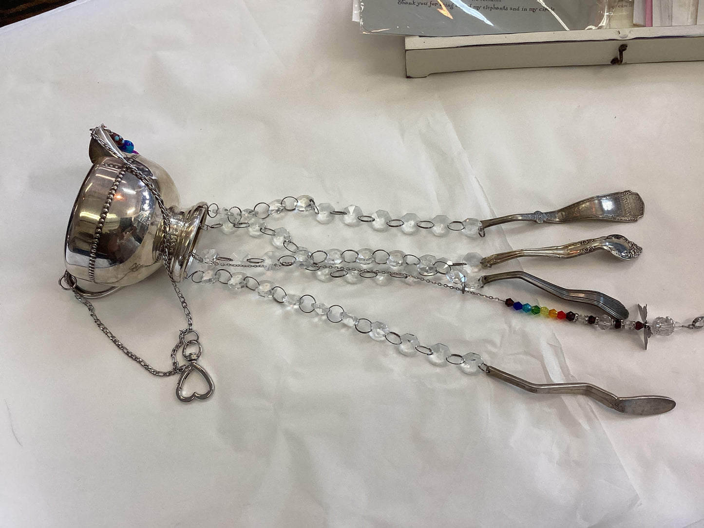 Teaspoon memories Crystal wind chimes