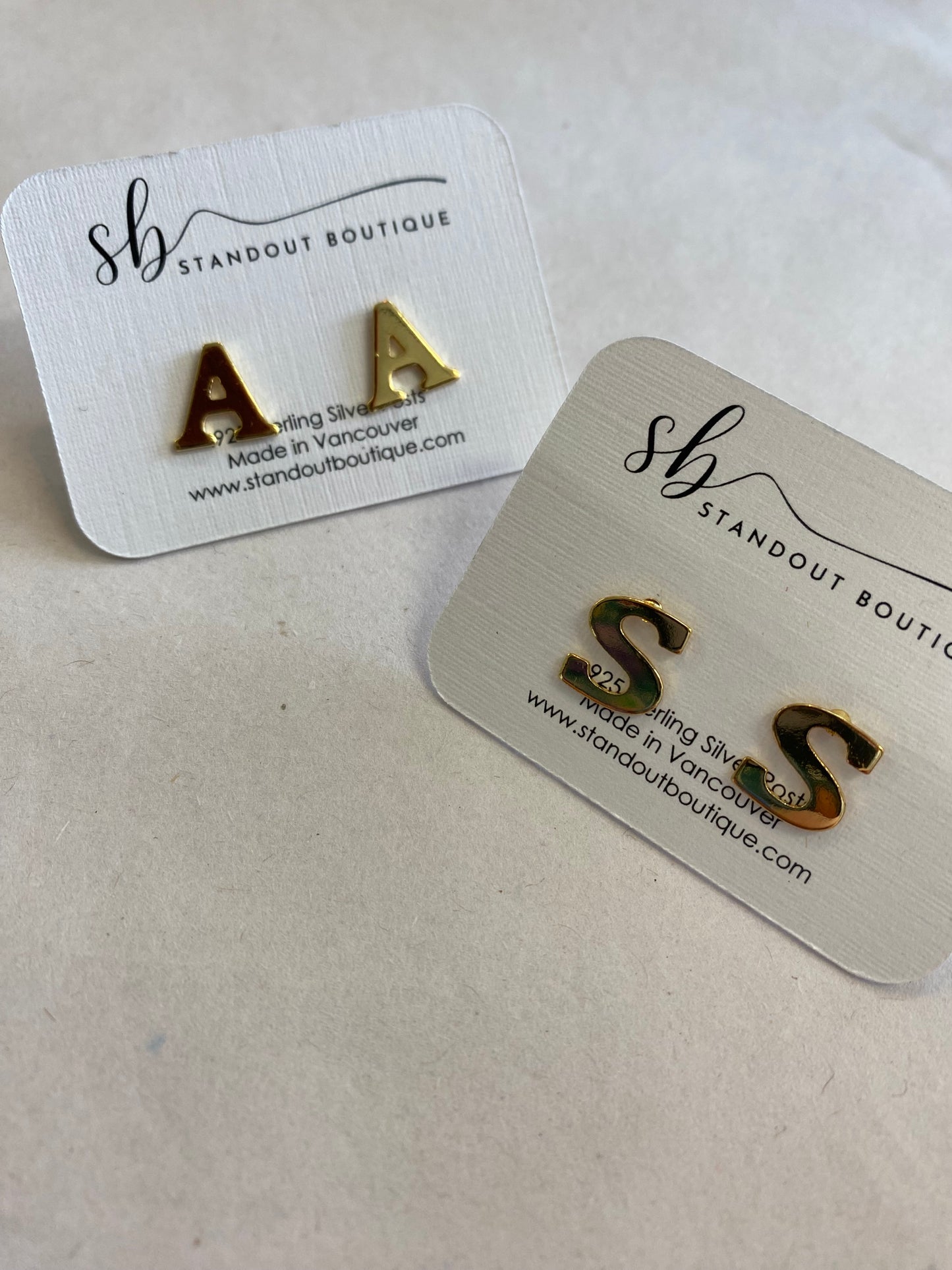 Standout Boutique - Initial Stud Earrings