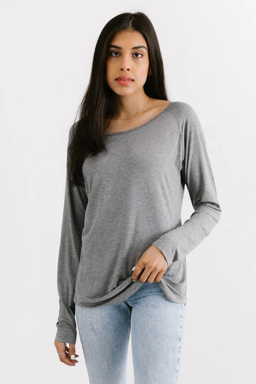 The Roster - Brave & Kind - Long Sleeve Grey Shirt