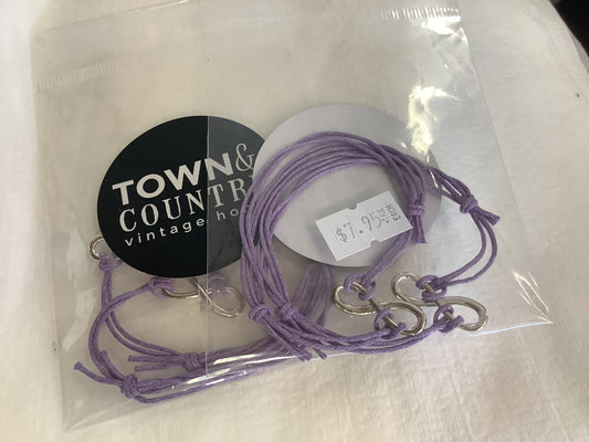 Town & Country - Mother & Daughter Purple Bracelets