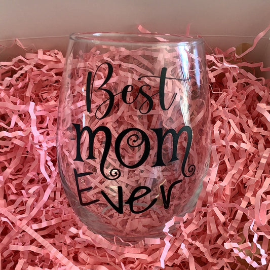 Town & Country Best Mom Ever Glass