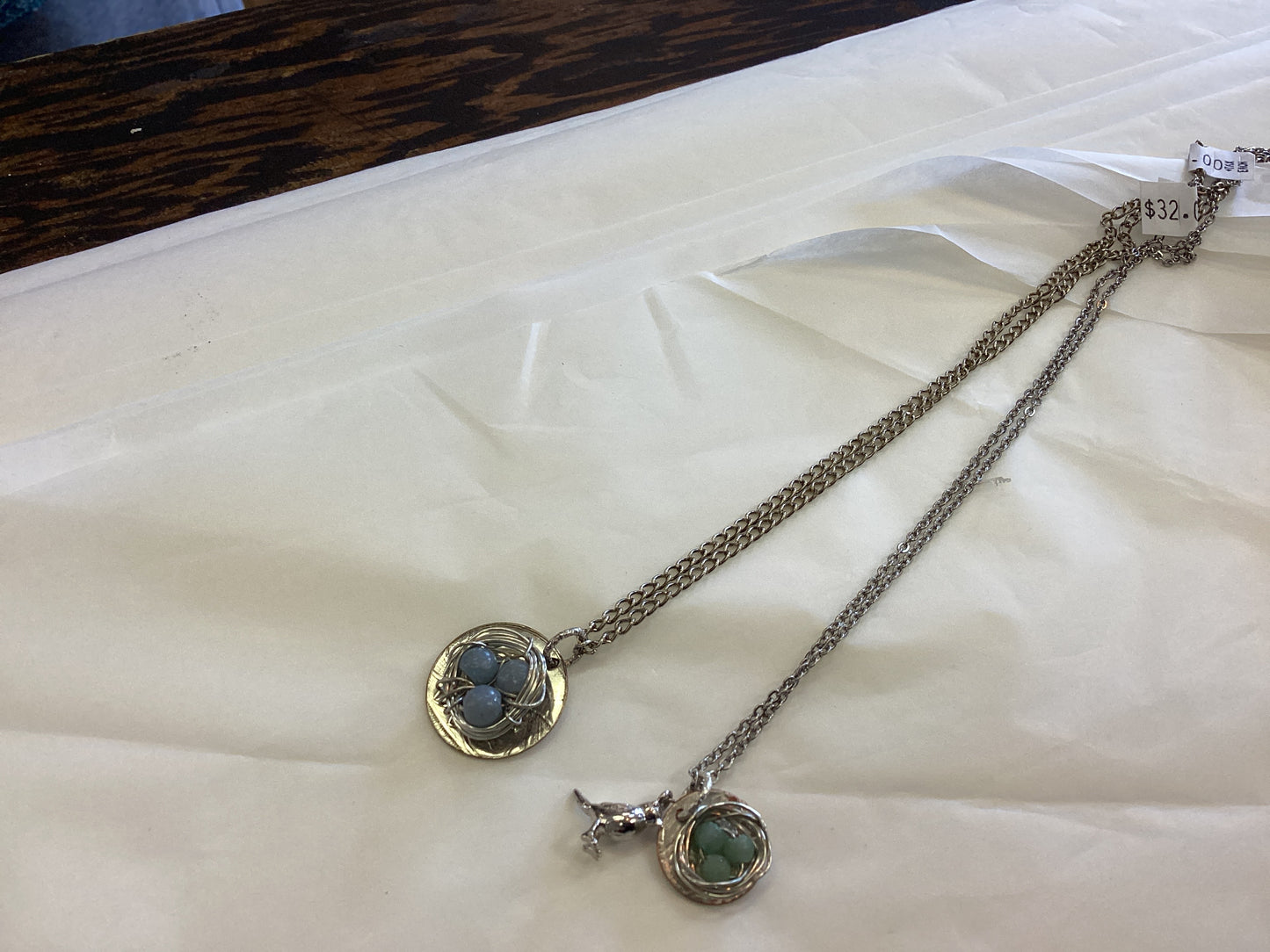 Teaspoon memories ~ Birds nest necklace