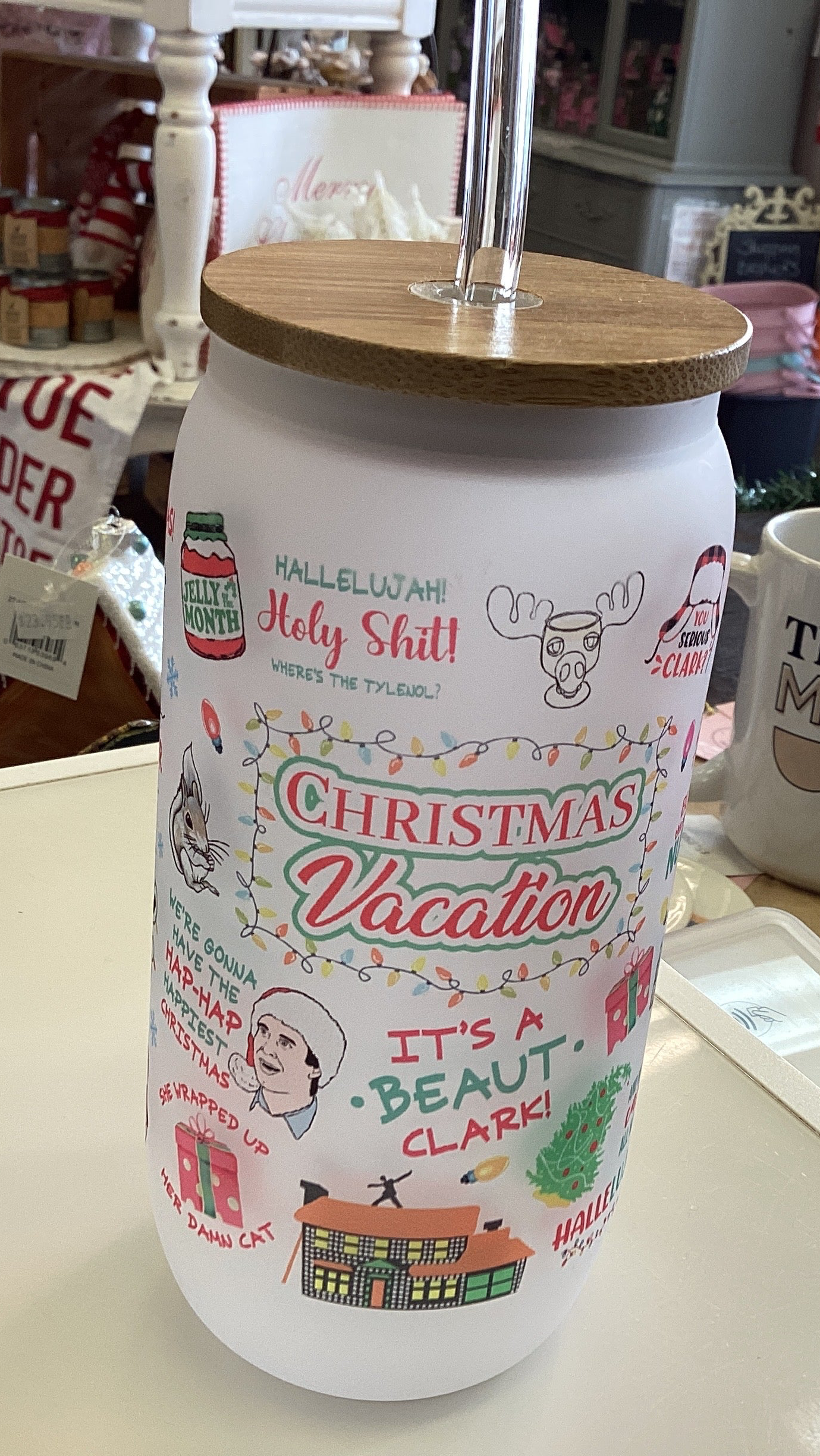 Pier Prints-Glass Drinking Vessel