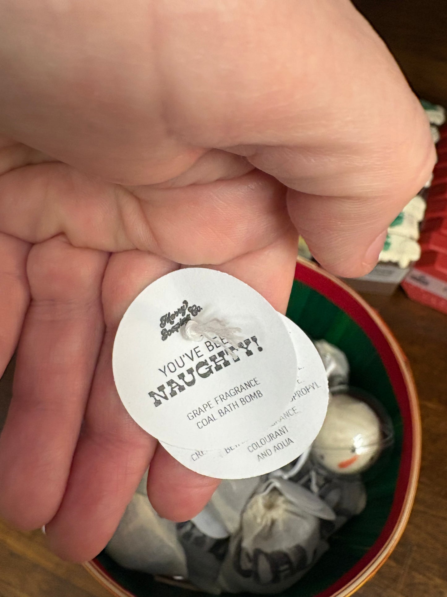 Merry Soaping-Coal Bath Bomb