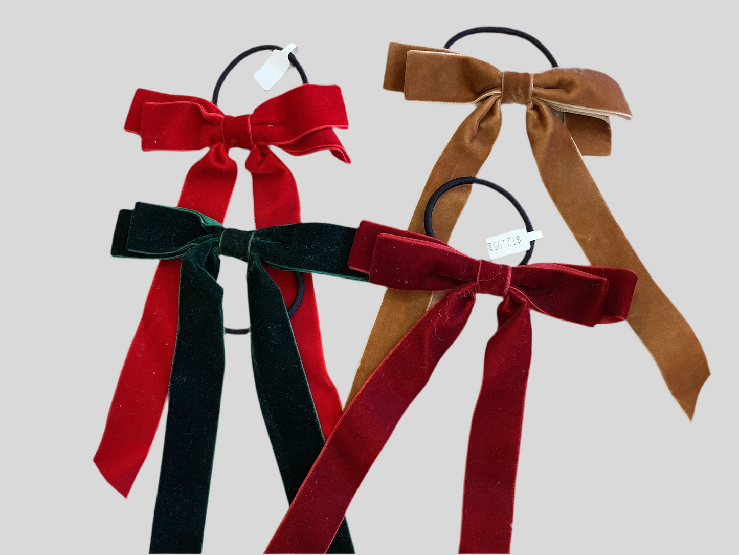 Town & Country - Velvet Hair Bow w/ Elastic