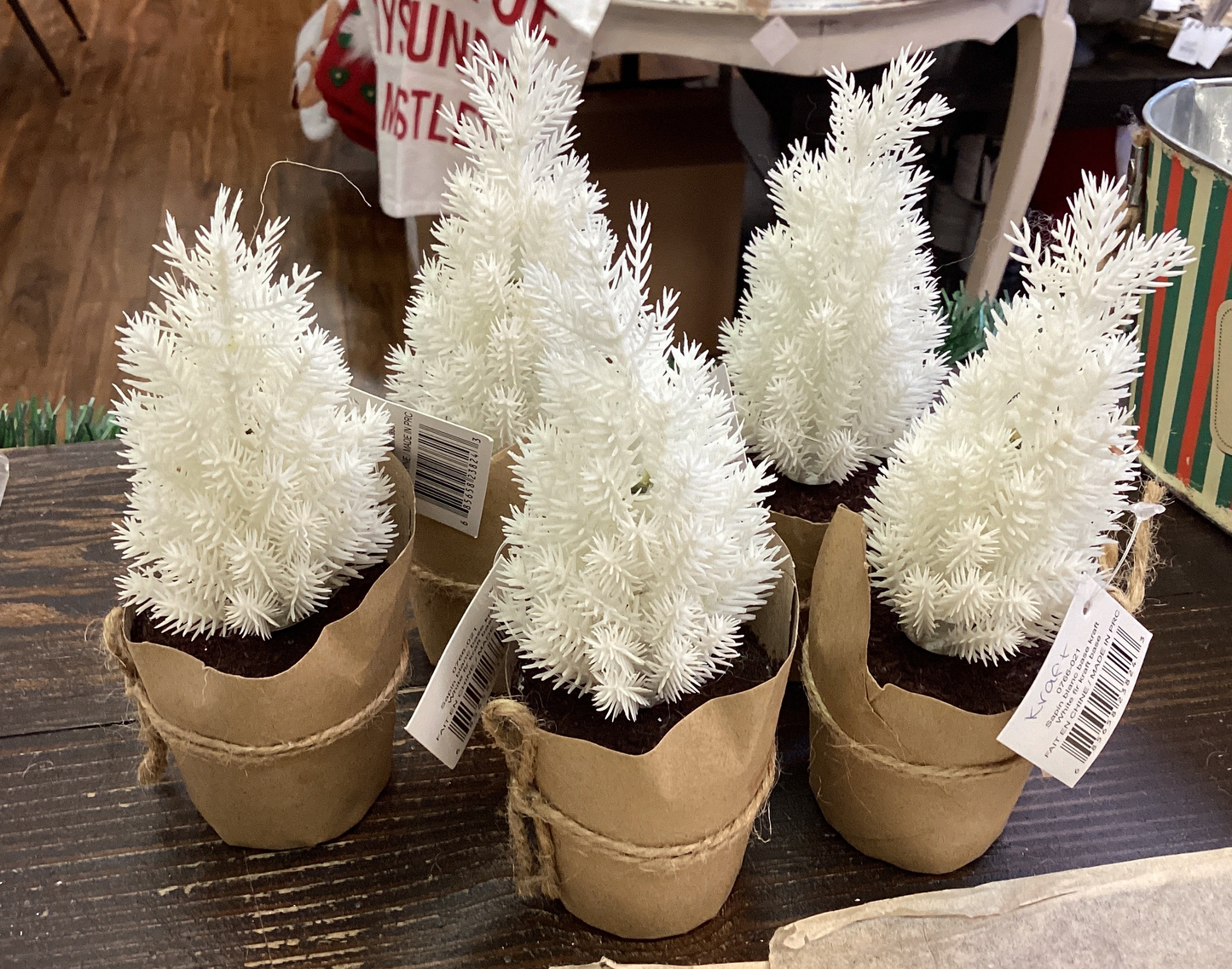 Town & Country - White Fir Tree - Kraft Base - Small