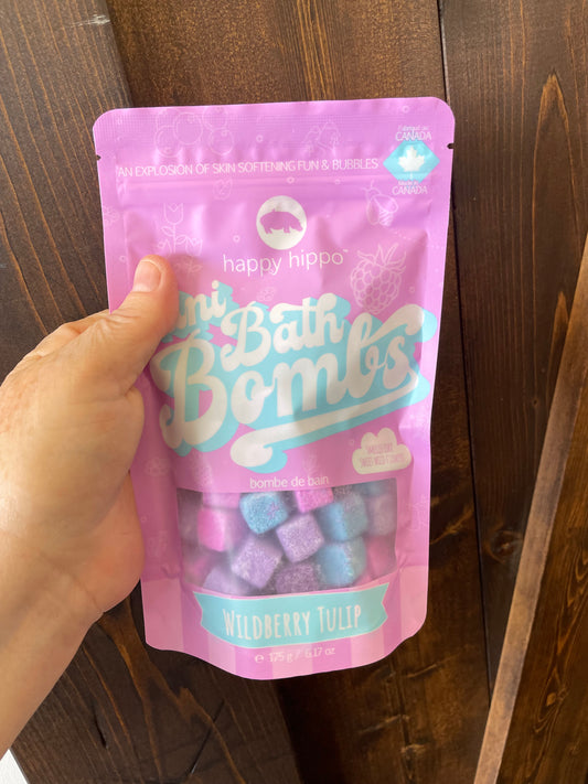 Happy hippo~ Mini Bubble Bombs Wildberry tulip