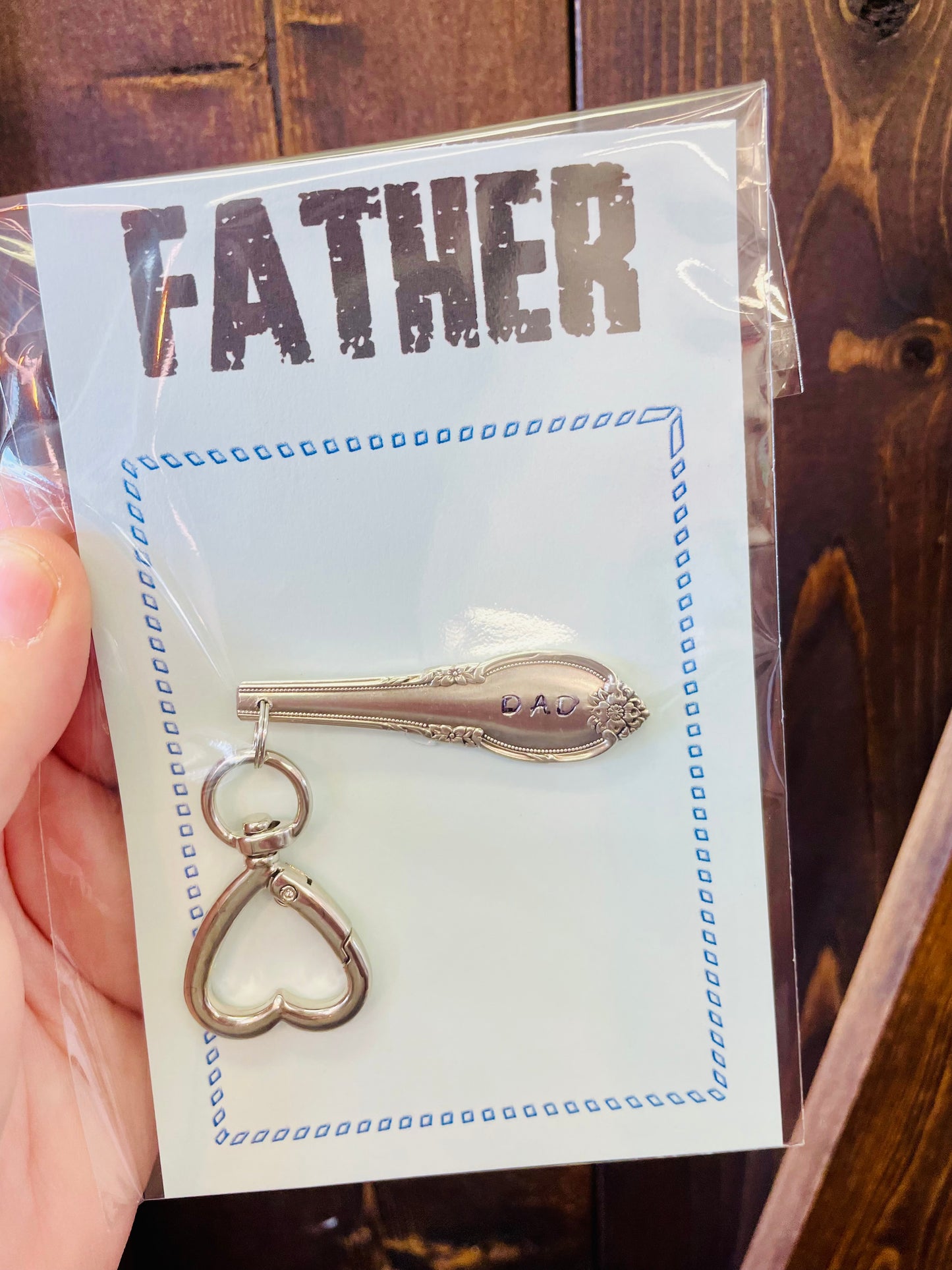 Teaspoon memories ~ Fathers days keychain