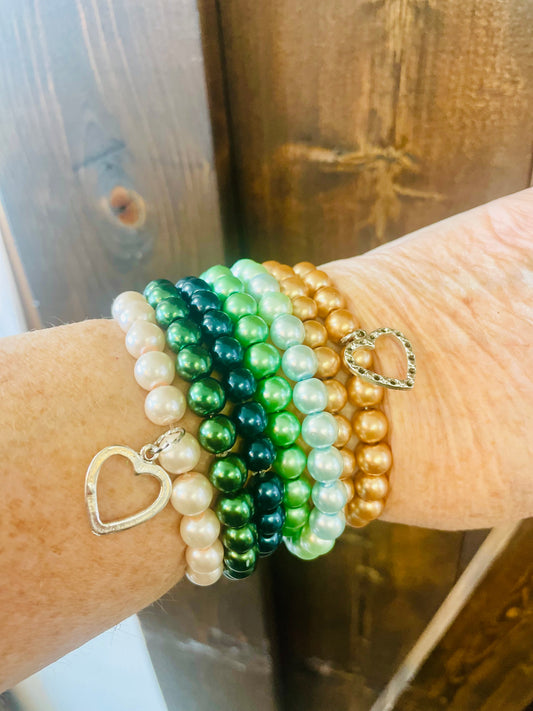 Teaspoon memories ~ Beaded Pearl bracelets
