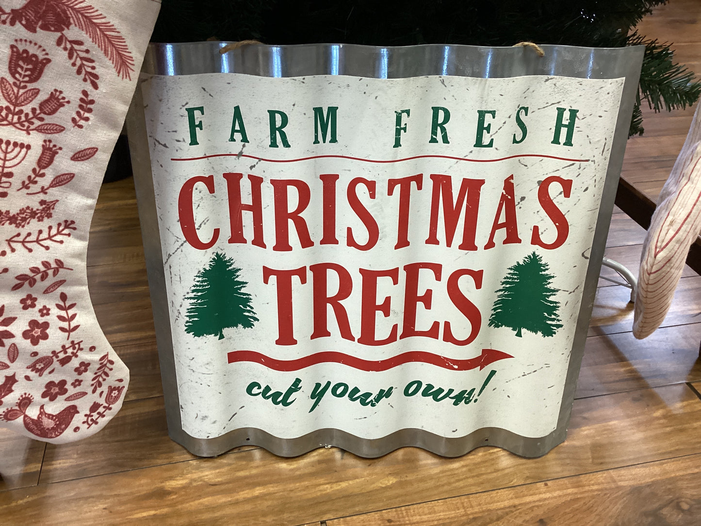 Town & Country - Farm Fresh Christmas Trees Cut Your Own Sign