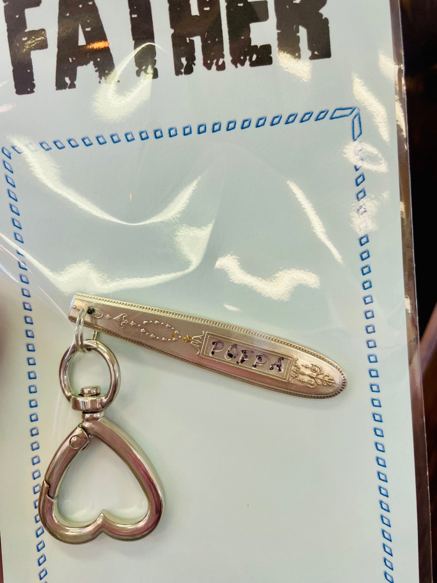 Teaspoon memories ~ Fathers days keychain