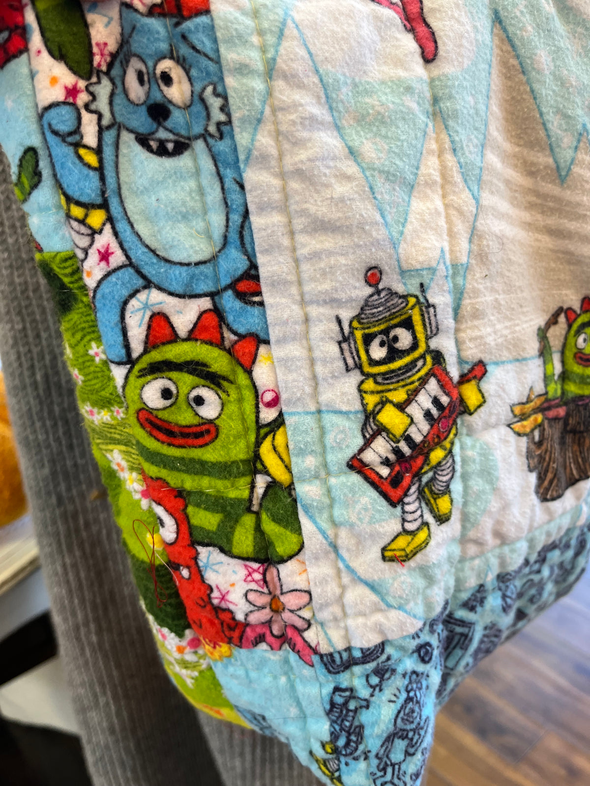 Vintage Up cycled Yo Gabba Gabba Bag