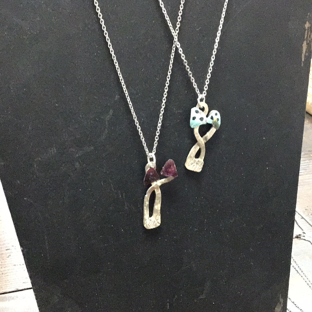 Teaspoon Memories - Mushroom Pendant Necklace