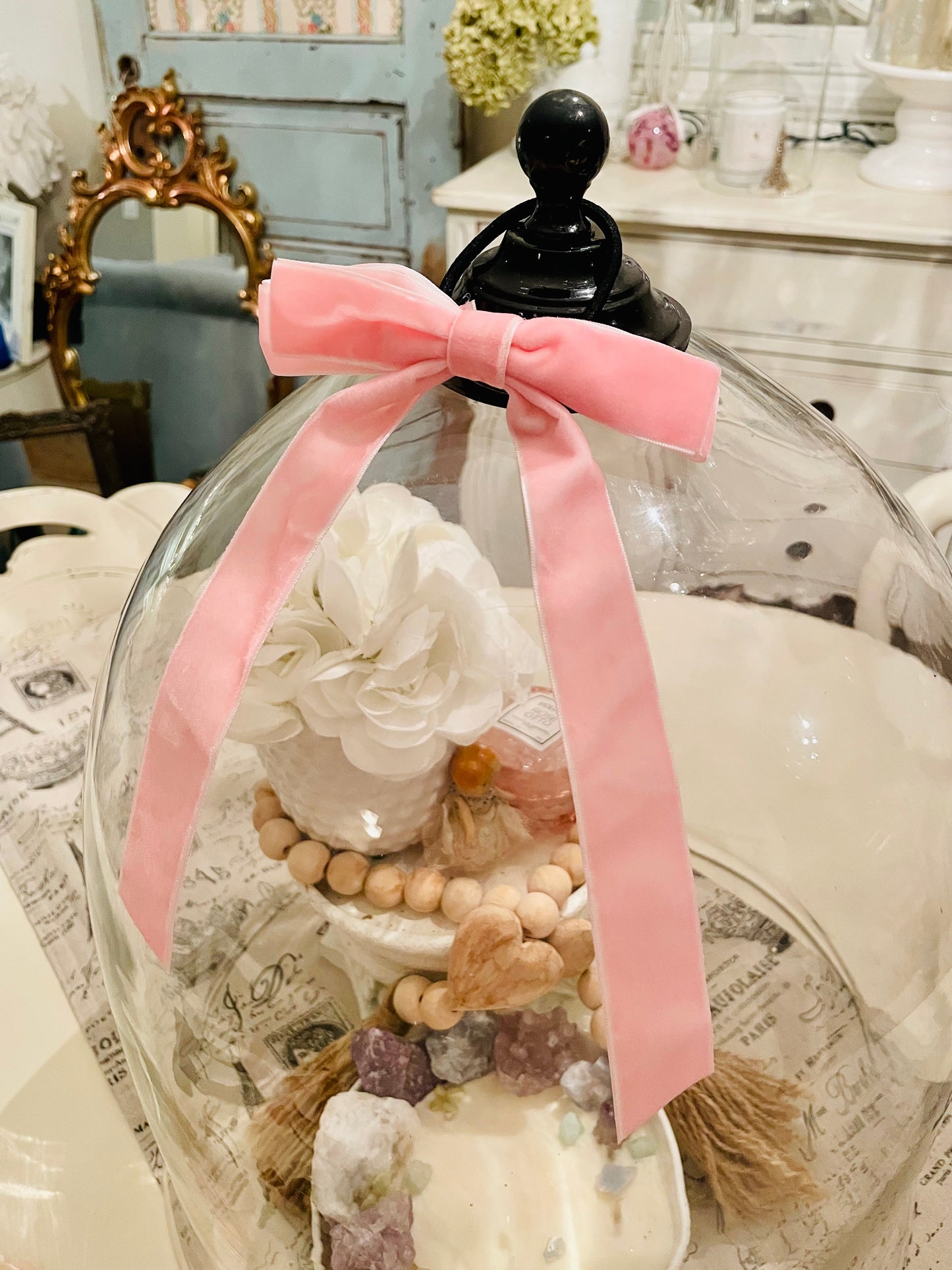 Town & Country - Velvet Hair Bow w/ Elastic