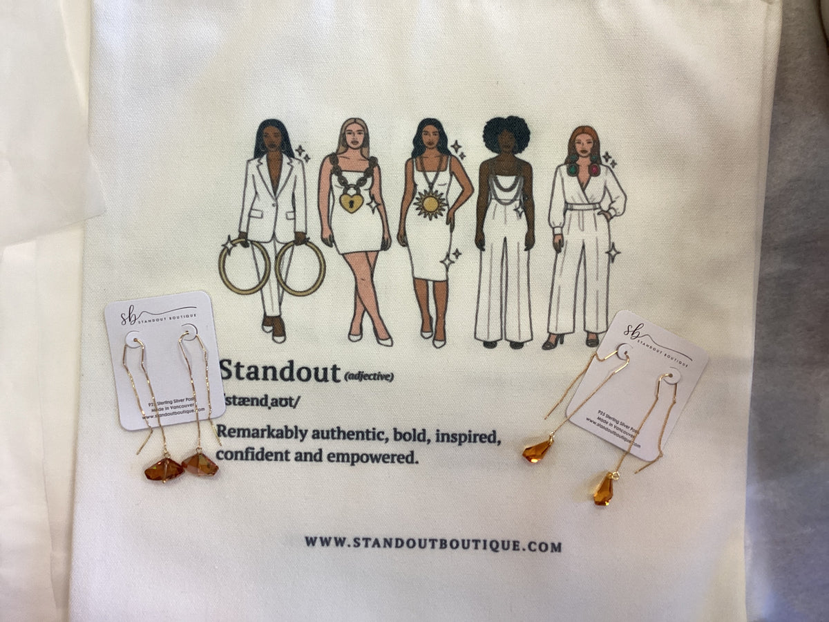 Standout boutique- Swarovski Threads Earrings