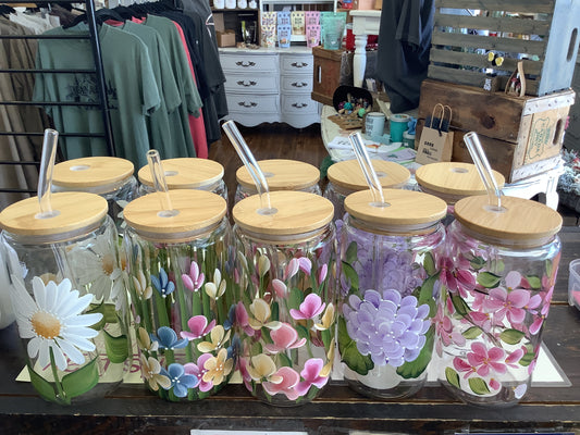 CC Crafts - Drinking Jar with Straw