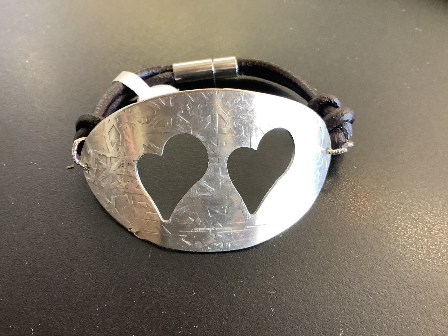 Teaspoon leather rope bracelet