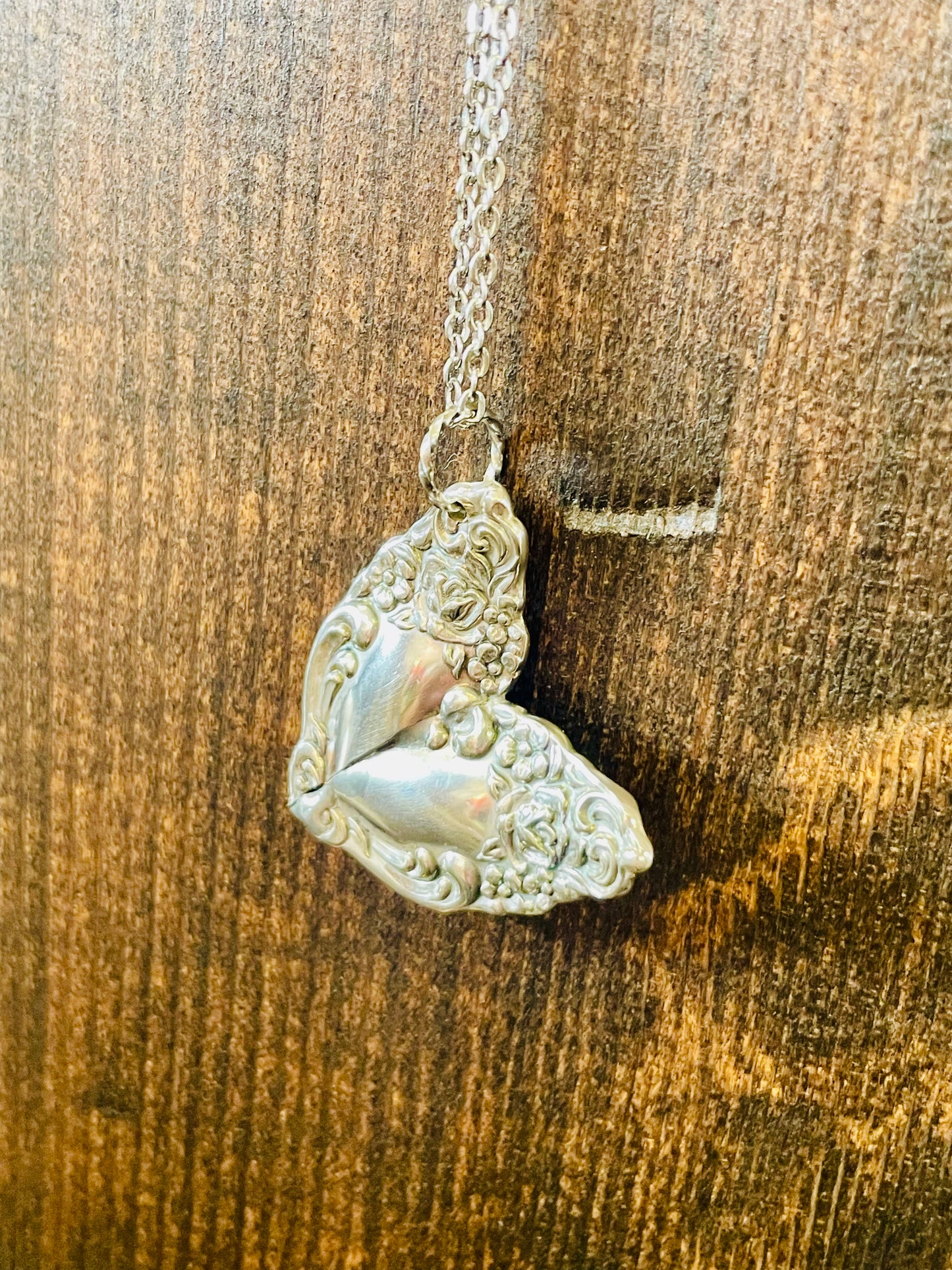 Teaspoon memories circa 1909 & 1957 heart necklaces