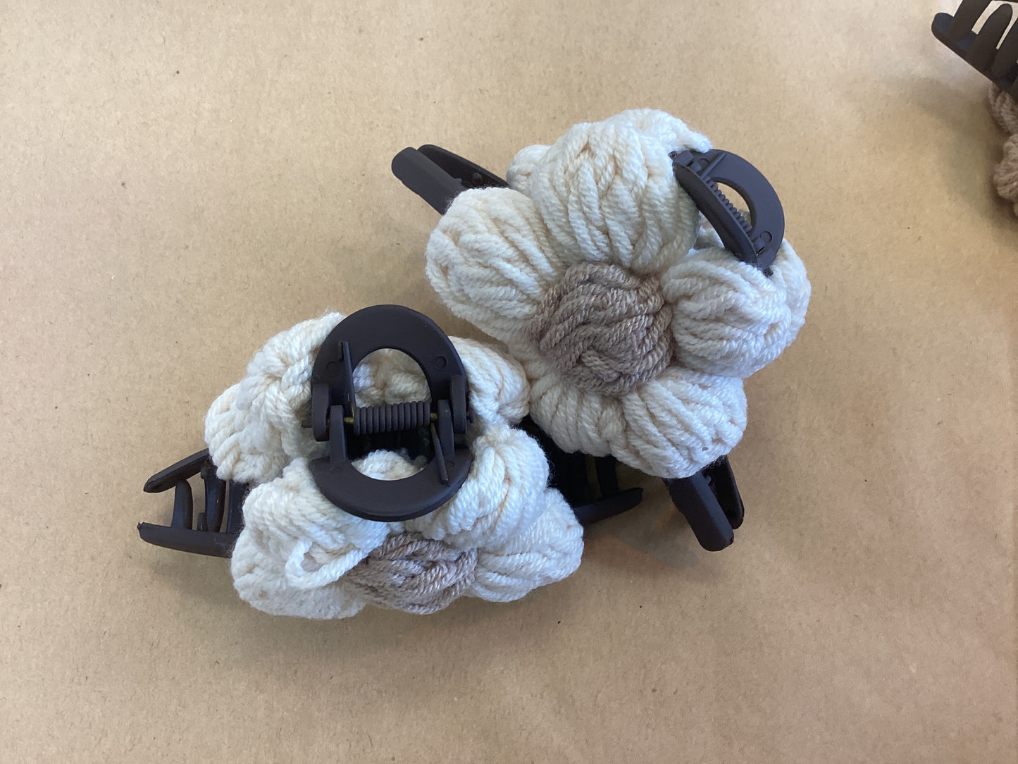 Town & Country - Crochet Flower Hair Claws