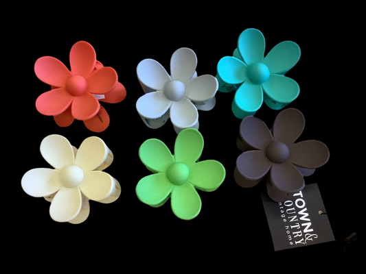 Town & Country - Flower Hair Claw Clips