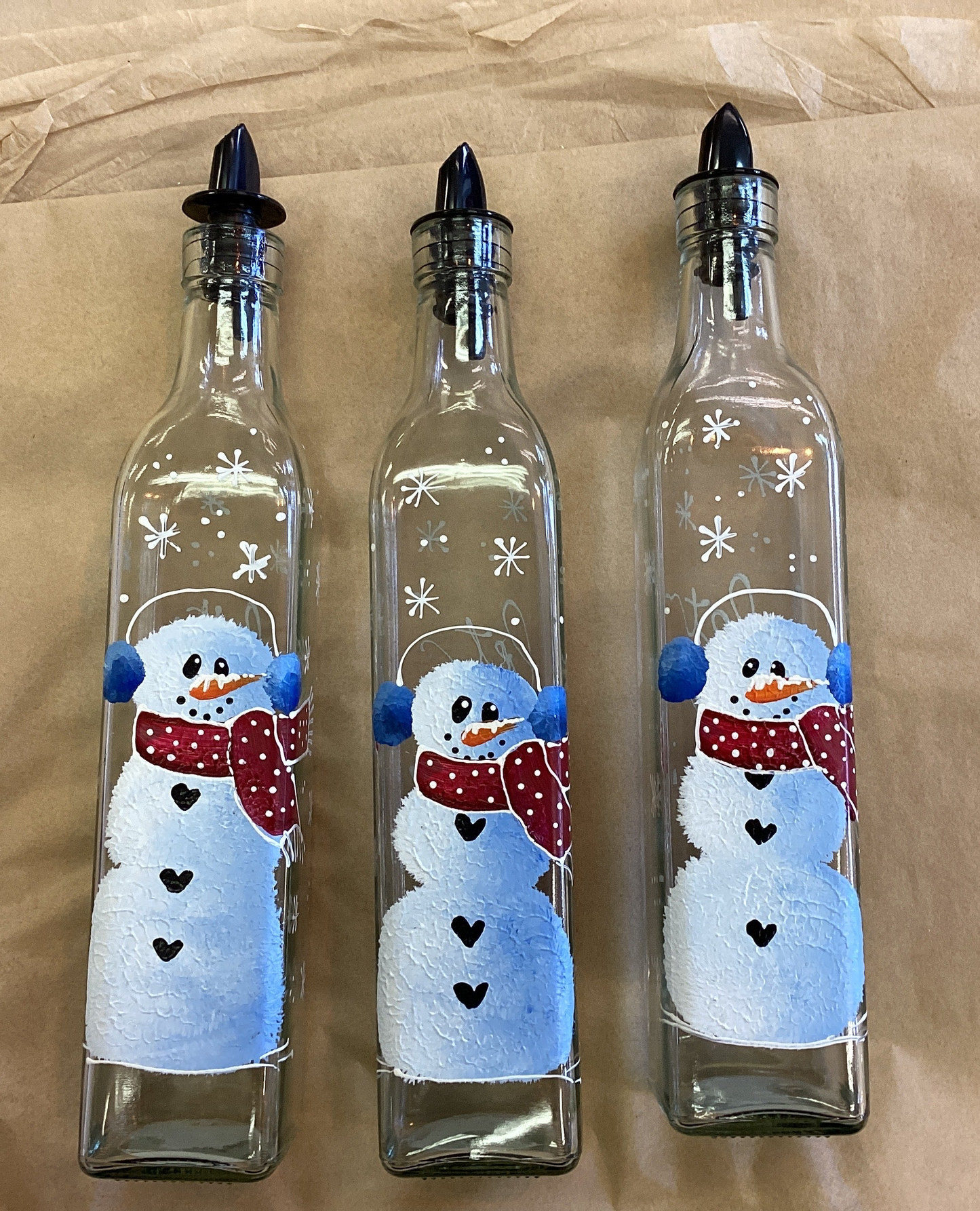 Cc Crafts-Snowman Oil Bottle