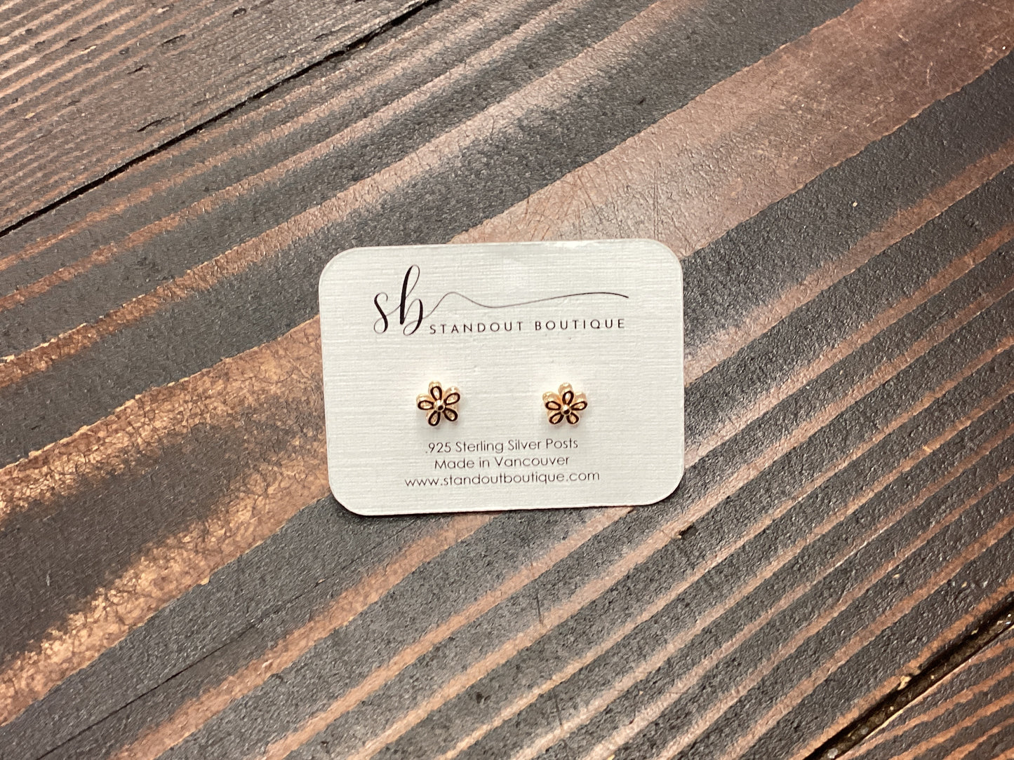 Standout Boutique- Flower Zirconia Earrings