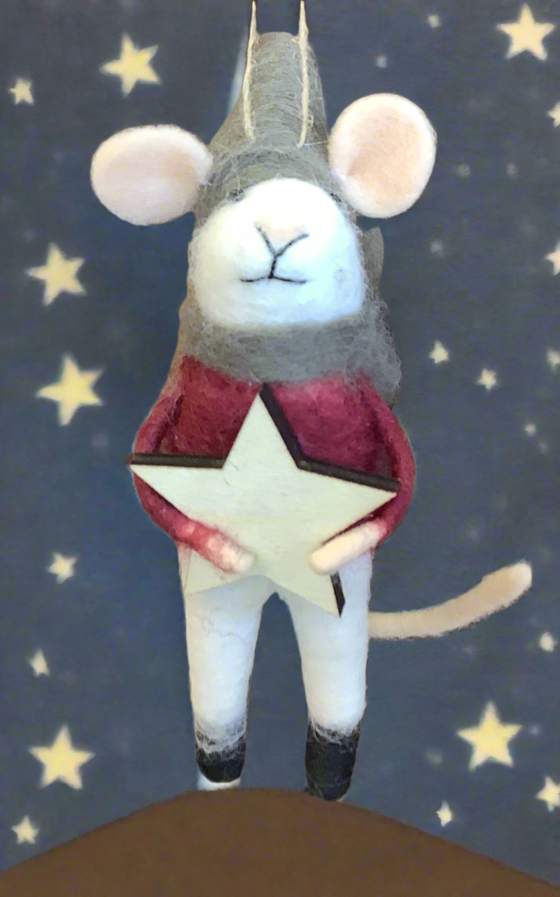Indaba - North Star Nicholas Mouse Holiday Ornament