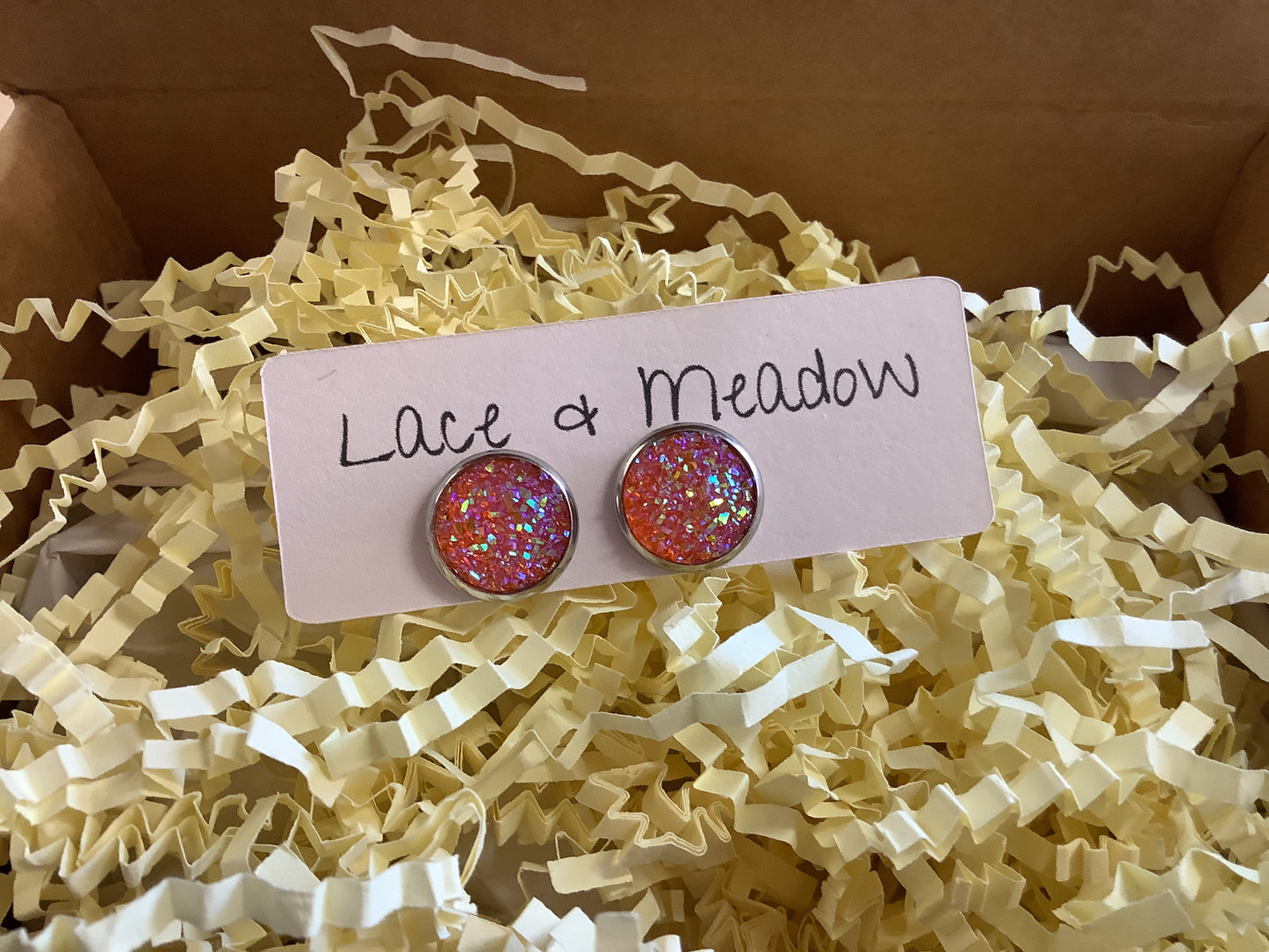 Lace + Meadow Druzy Earrings
