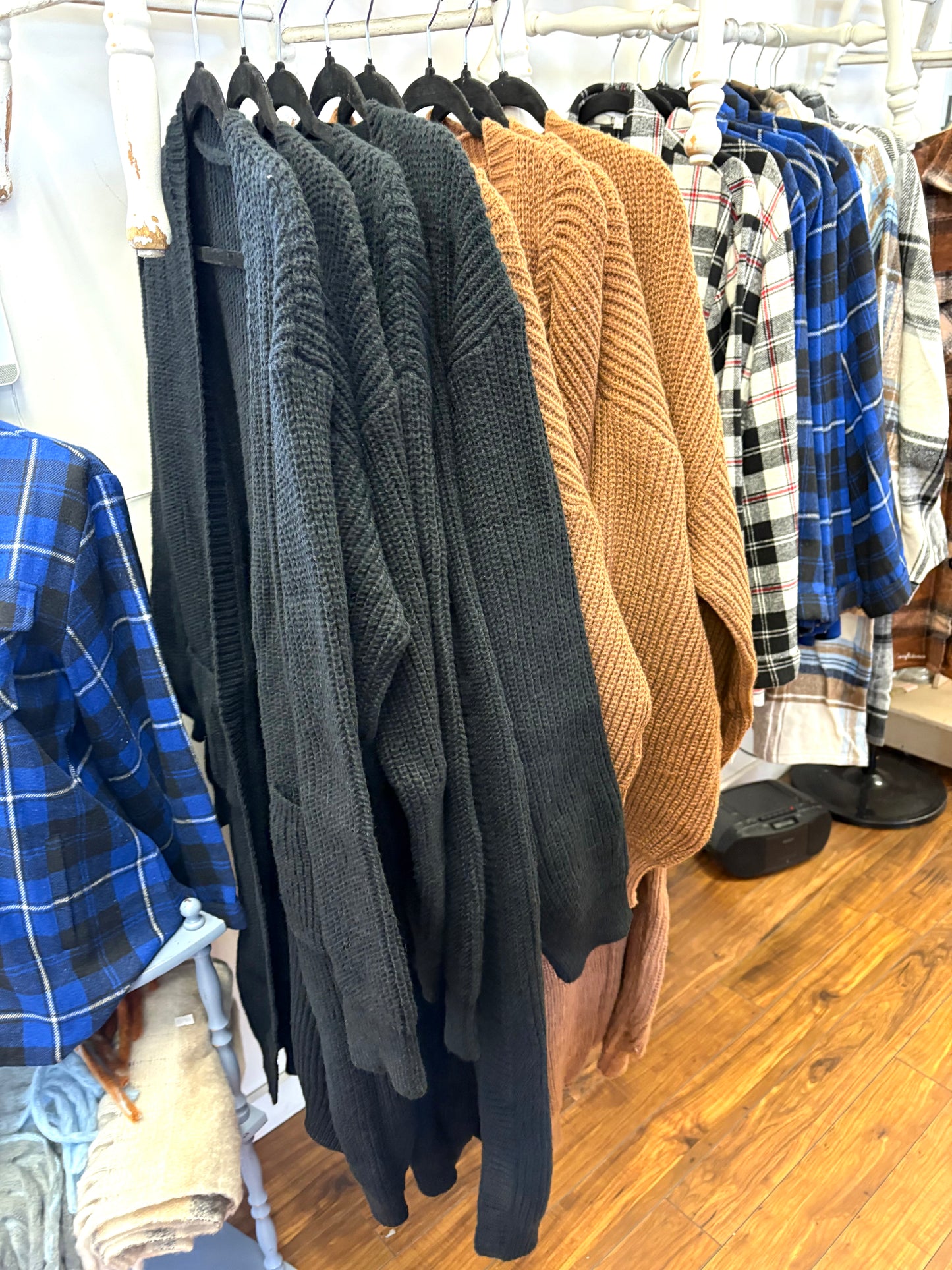 Town & Country Brown front button cardigan.