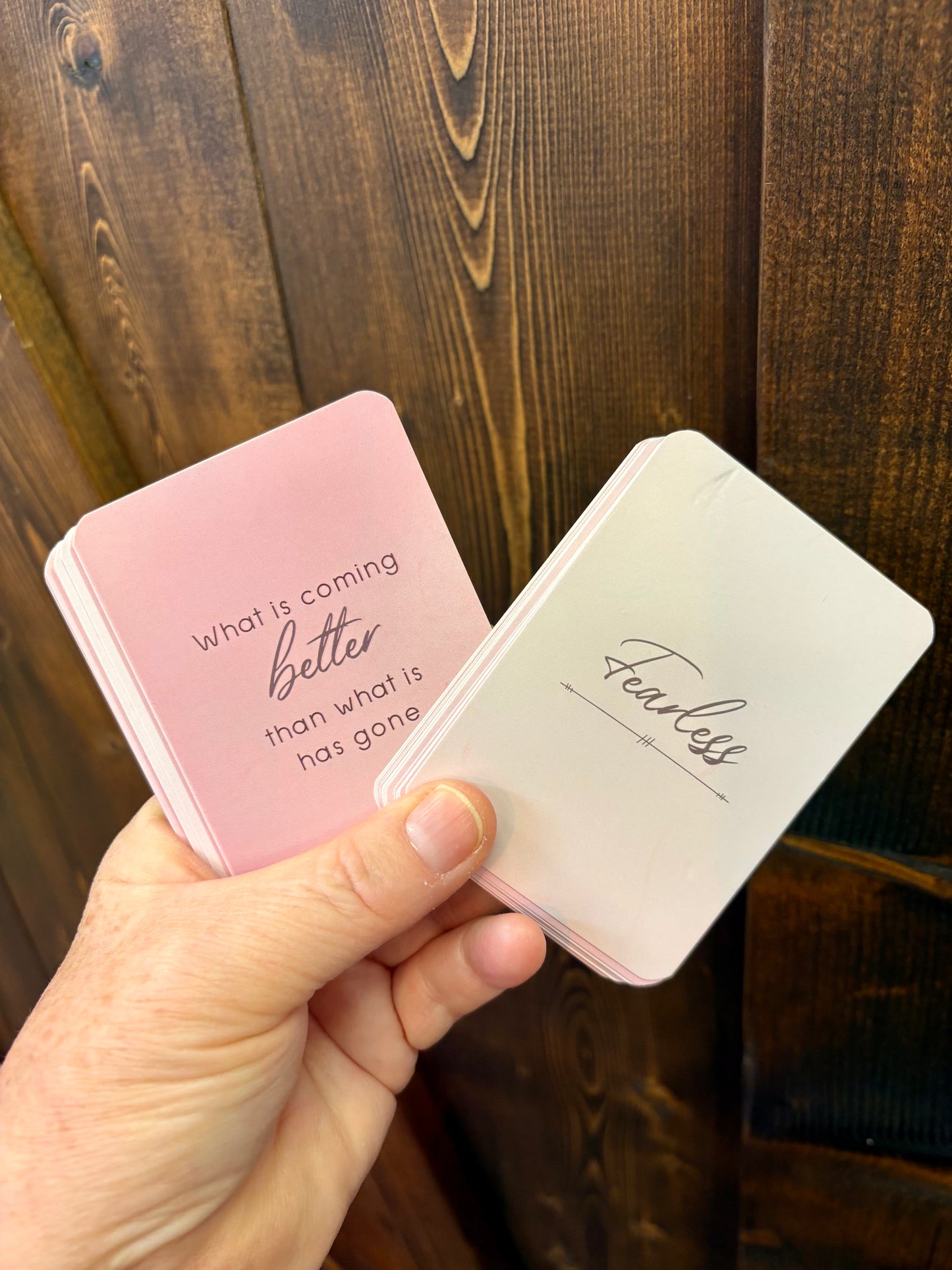 Positive affirmation cards