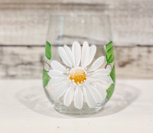 CC Crafts - Stemless Daisy Wineglass