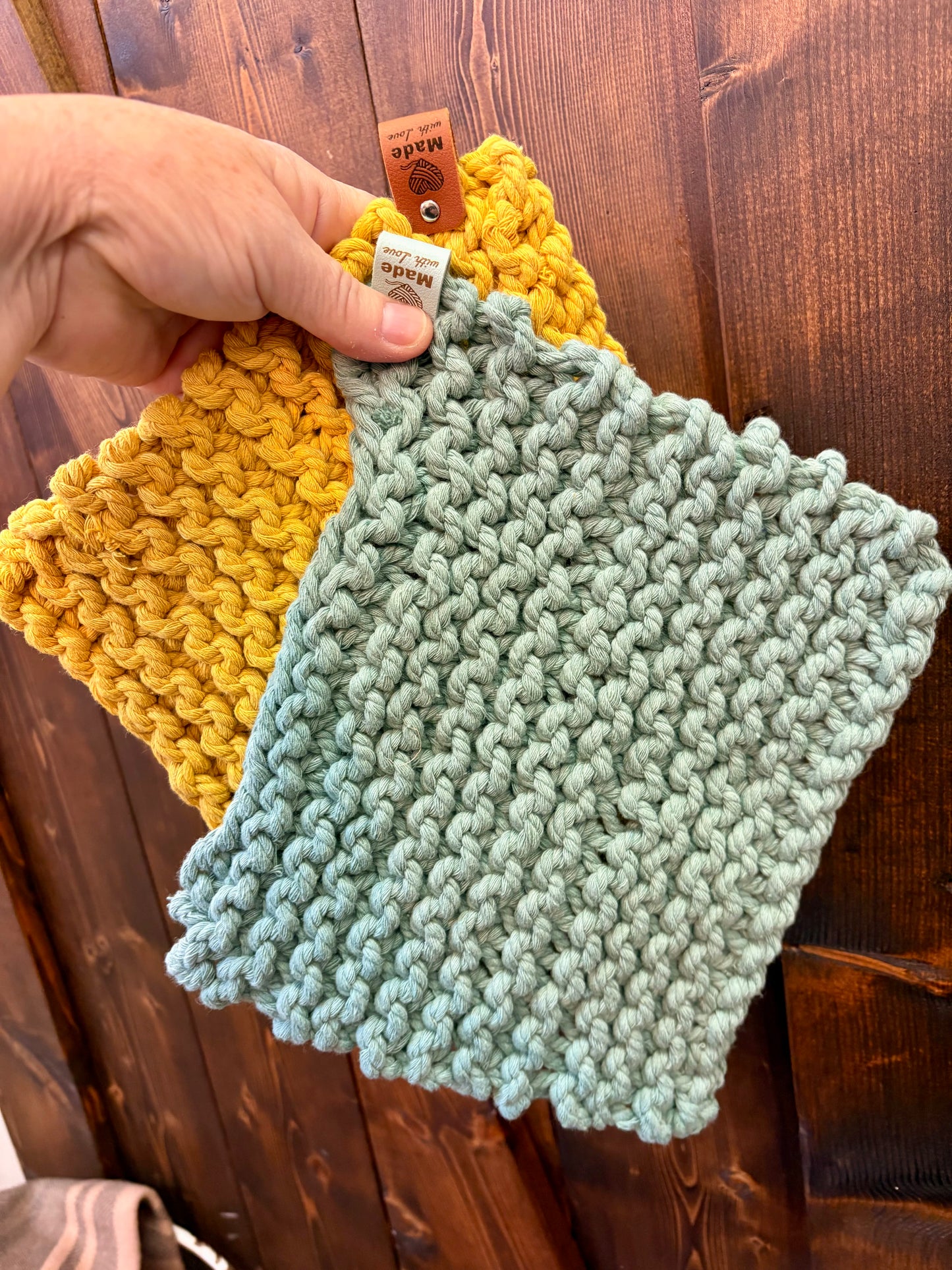 Teaspoon memories pot holders